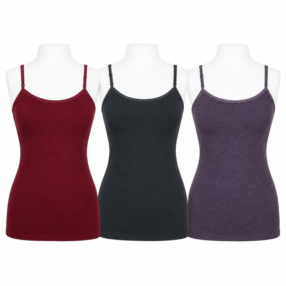 SO Perfect Favorite Cami Women M Lot 3 Shelf Bra Adjustable Strap Tank Tops